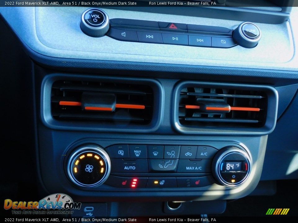 2022 Ford Maverick XLT AWD Area 51 / Black Onyx/Medium Dark Slate Photo #17