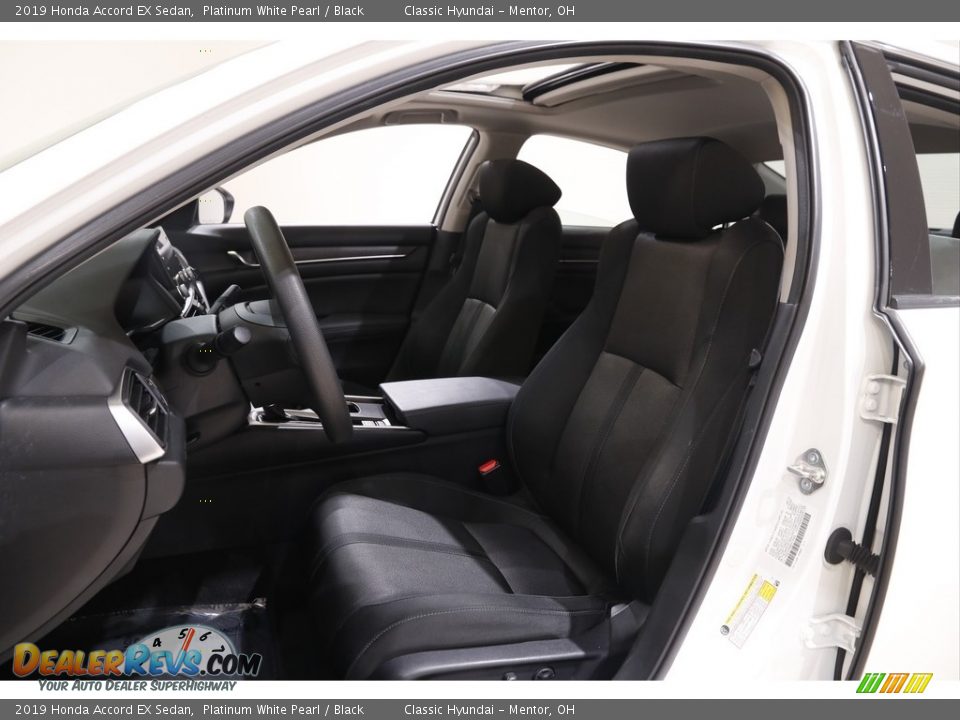2019 Honda Accord EX Sedan Platinum White Pearl / Black Photo #5