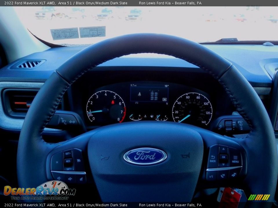 2022 Ford Maverick XLT AWD Area 51 / Black Onyx/Medium Dark Slate Photo #19