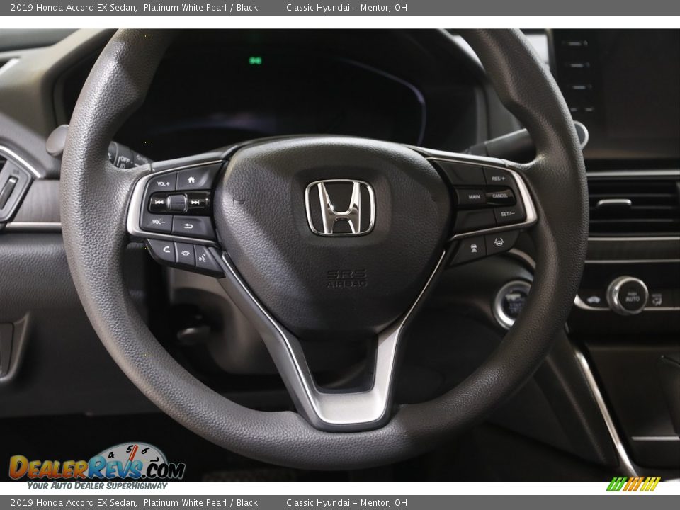 2019 Honda Accord EX Sedan Platinum White Pearl / Black Photo #7
