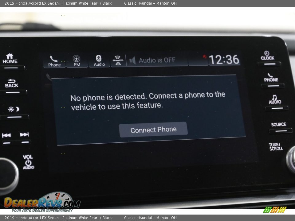 2019 Honda Accord EX Sedan Platinum White Pearl / Black Photo #12