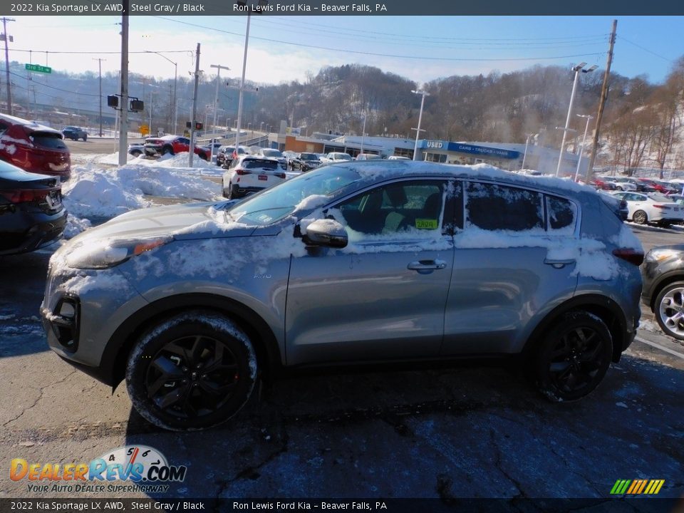 2022 Kia Sportage LX AWD Steel Gray / Black Photo #6