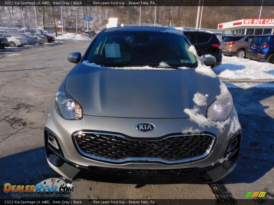 2022 Kia Sportage LX AWD Steel Gray / Black Photo #8
