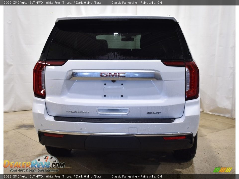 2022 GMC Yukon SLT 4WD White Frost Tricoat / Dark Walnut/Slate Photo #3