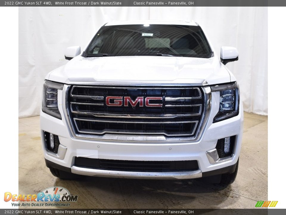 2022 GMC Yukon SLT 4WD White Frost Tricoat / Dark Walnut/Slate Photo #4