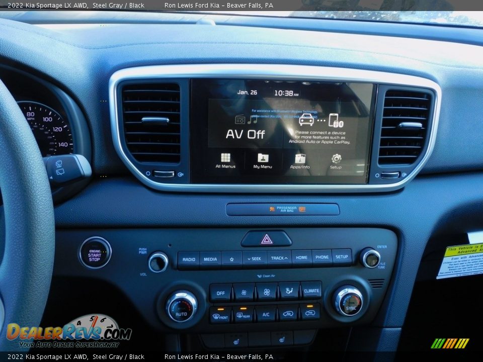 2022 Kia Sportage LX AWD Steel Gray / Black Photo #15