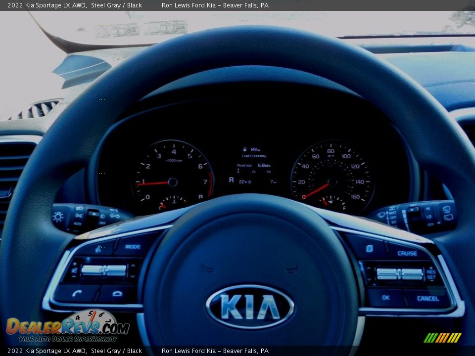 2022 Kia Sportage LX AWD Steel Gray / Black Photo #19