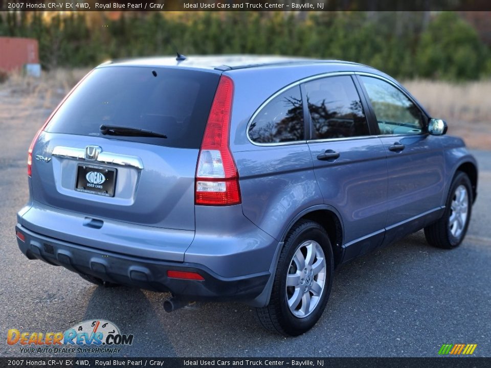 2007 Honda CR-V EX 4WD Royal Blue Pearl / Gray Photo #5