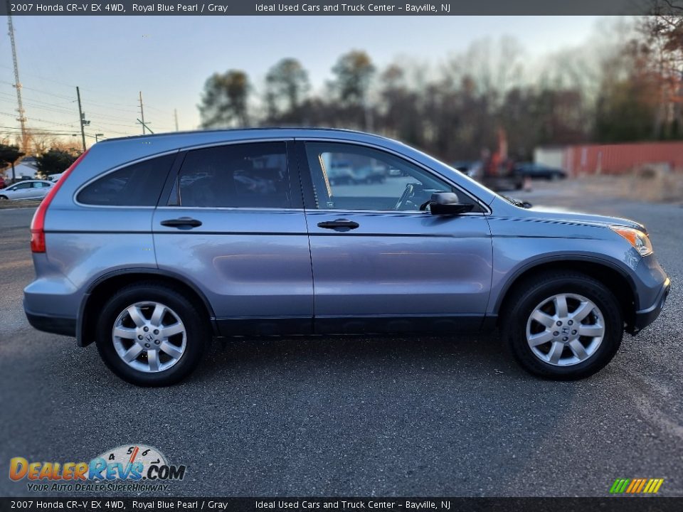 2007 Honda CR-V EX 4WD Royal Blue Pearl / Gray Photo #6