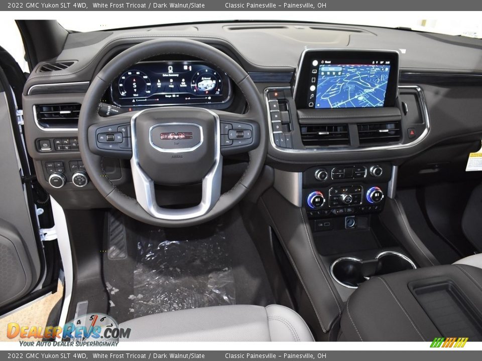 Dark Walnut/Slate Interior - 2022 GMC Yukon SLT 4WD Photo #13