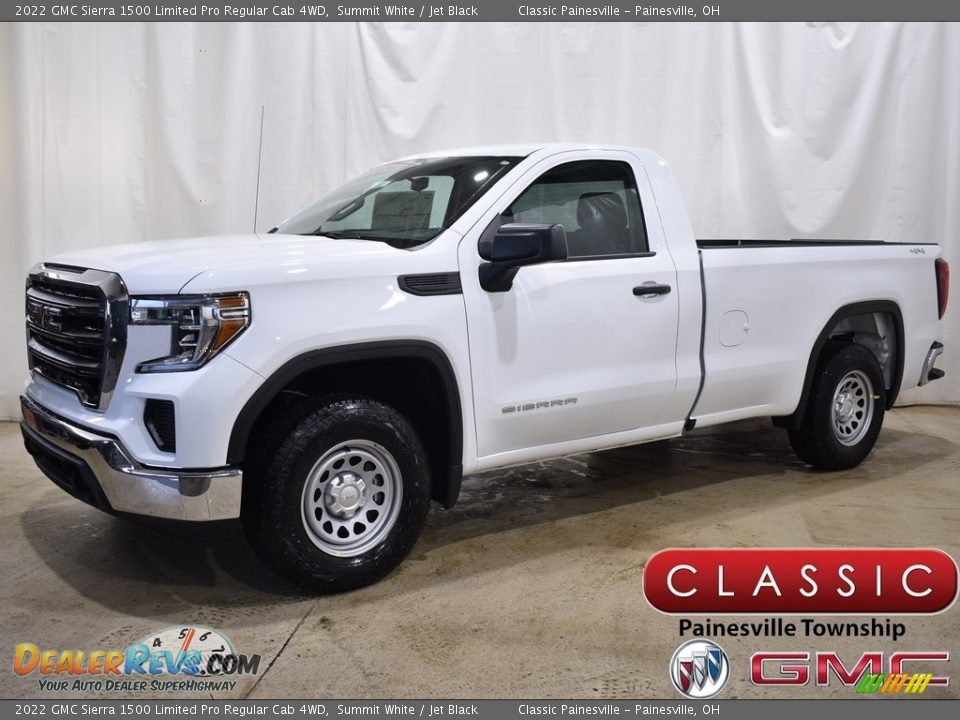 2022 GMC Sierra 1500 Limited Pro Regular Cab 4WD Summit White / Jet Black Photo #1