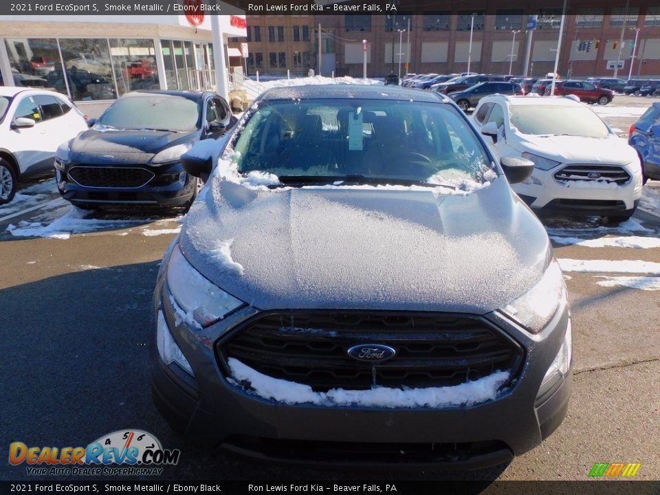 2021 Ford EcoSport S Smoke Metallic / Ebony Black Photo #7