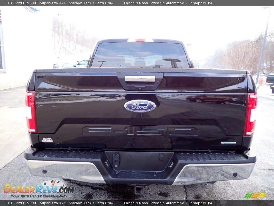 2018 Ford F150 XLT SuperCrew 4x4 Shadow Black / Earth Gray Photo #3