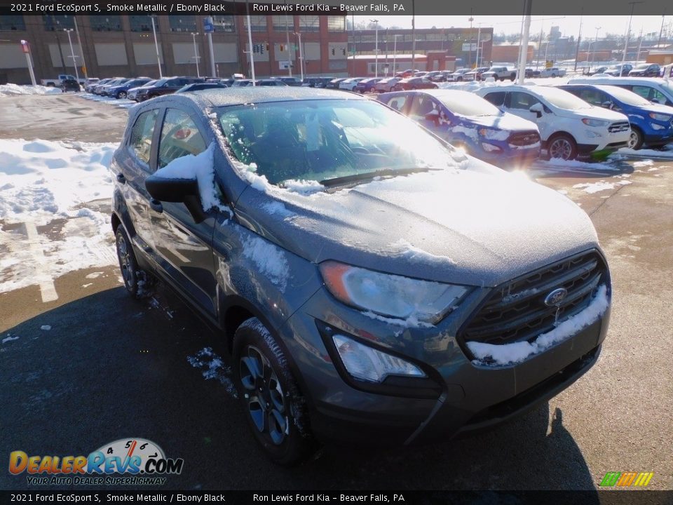 2021 Ford EcoSport S Smoke Metallic / Ebony Black Photo #8