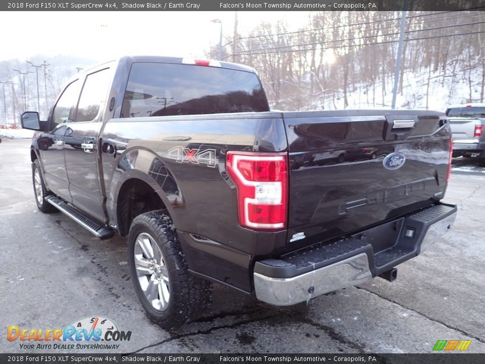 2018 Ford F150 XLT SuperCrew 4x4 Shadow Black / Earth Gray Photo #4