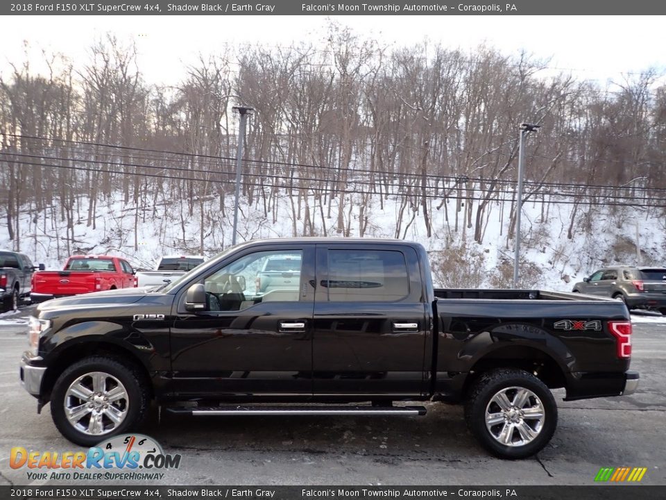 2018 Ford F150 XLT SuperCrew 4x4 Shadow Black / Earth Gray Photo #5