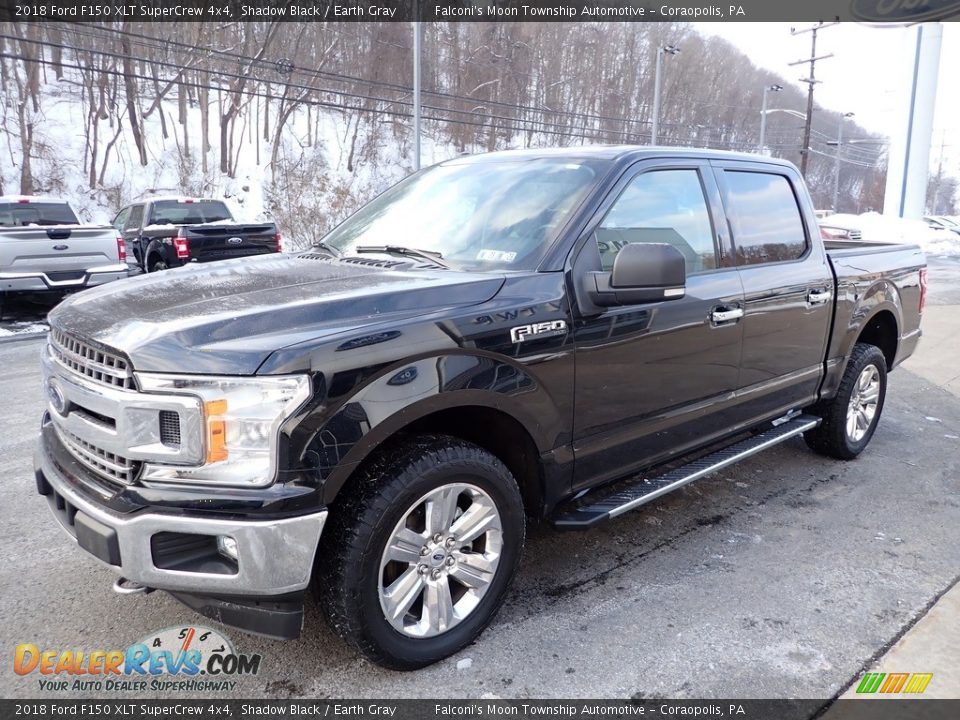 2018 Ford F150 XLT SuperCrew 4x4 Shadow Black / Earth Gray Photo #6