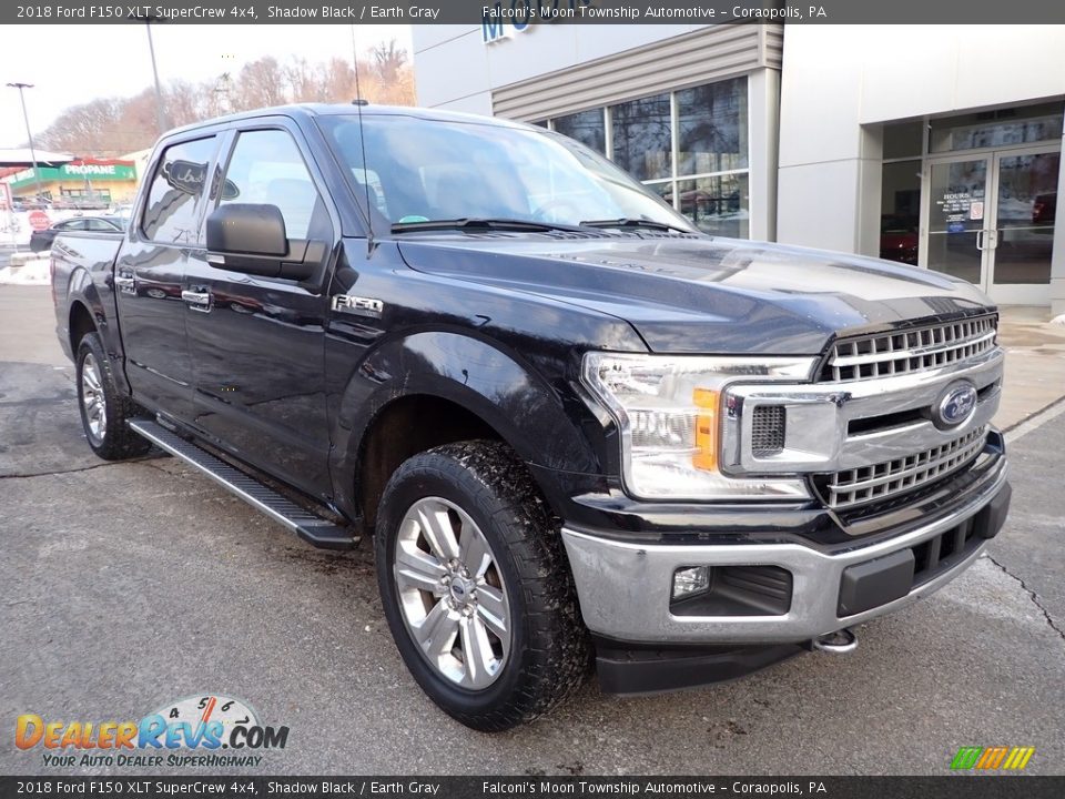 2018 Ford F150 XLT SuperCrew 4x4 Shadow Black / Earth Gray Photo #8