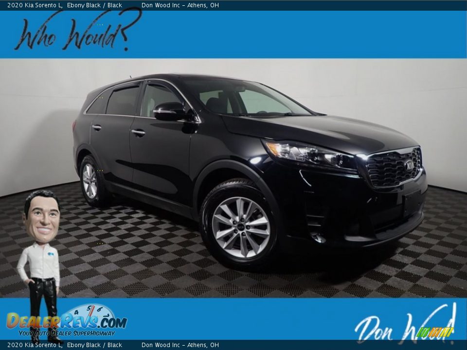 2020 Kia Sorento L Ebony Black / Black Photo #1
