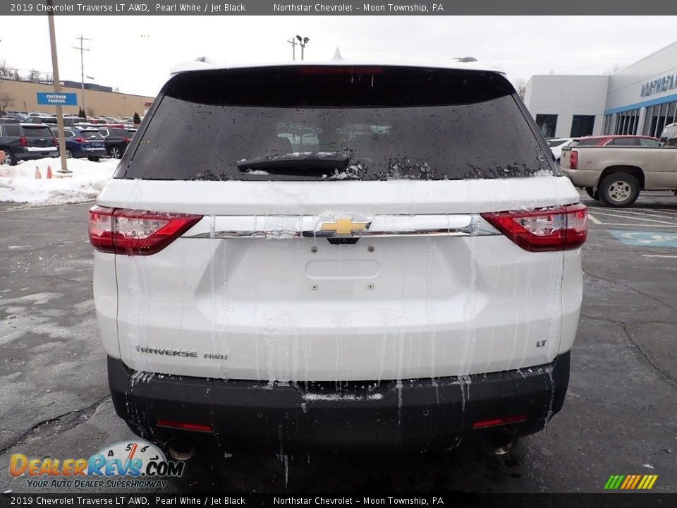 2019 Chevrolet Traverse LT AWD Pearl White / Jet Black Photo #6