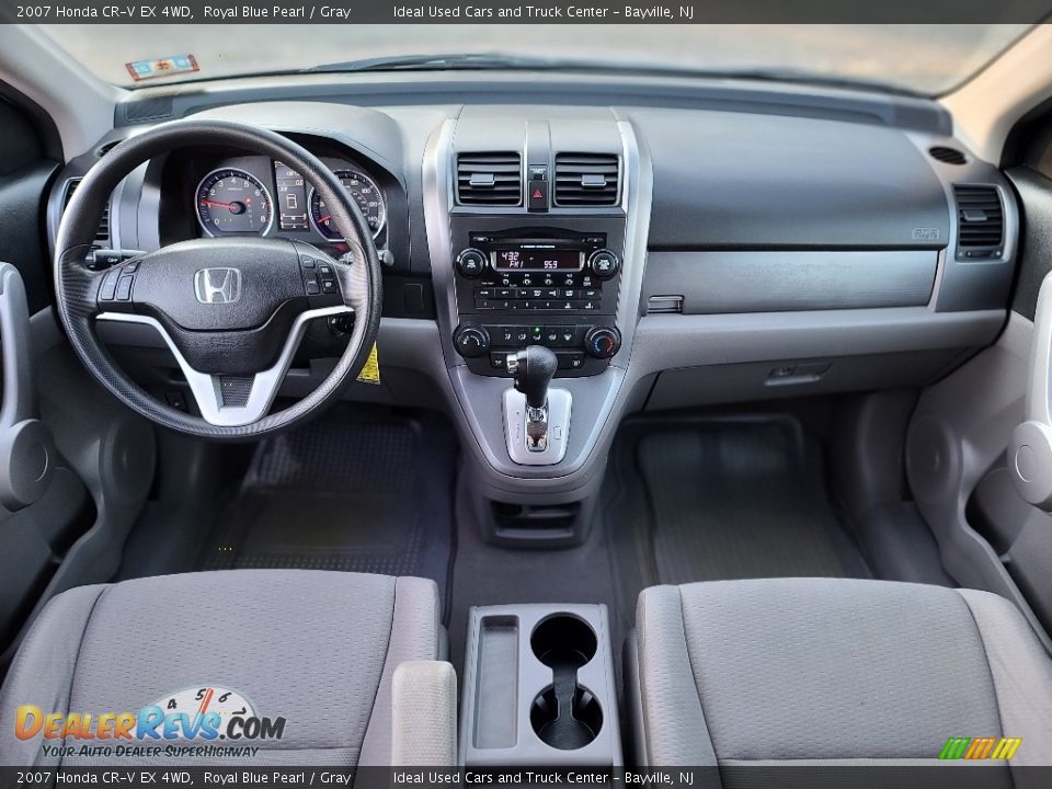 2007 Honda CR-V EX 4WD Royal Blue Pearl / Gray Photo #26