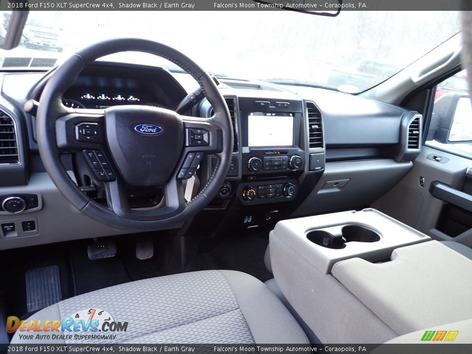 2018 Ford F150 XLT SuperCrew 4x4 Shadow Black / Earth Gray Photo #19