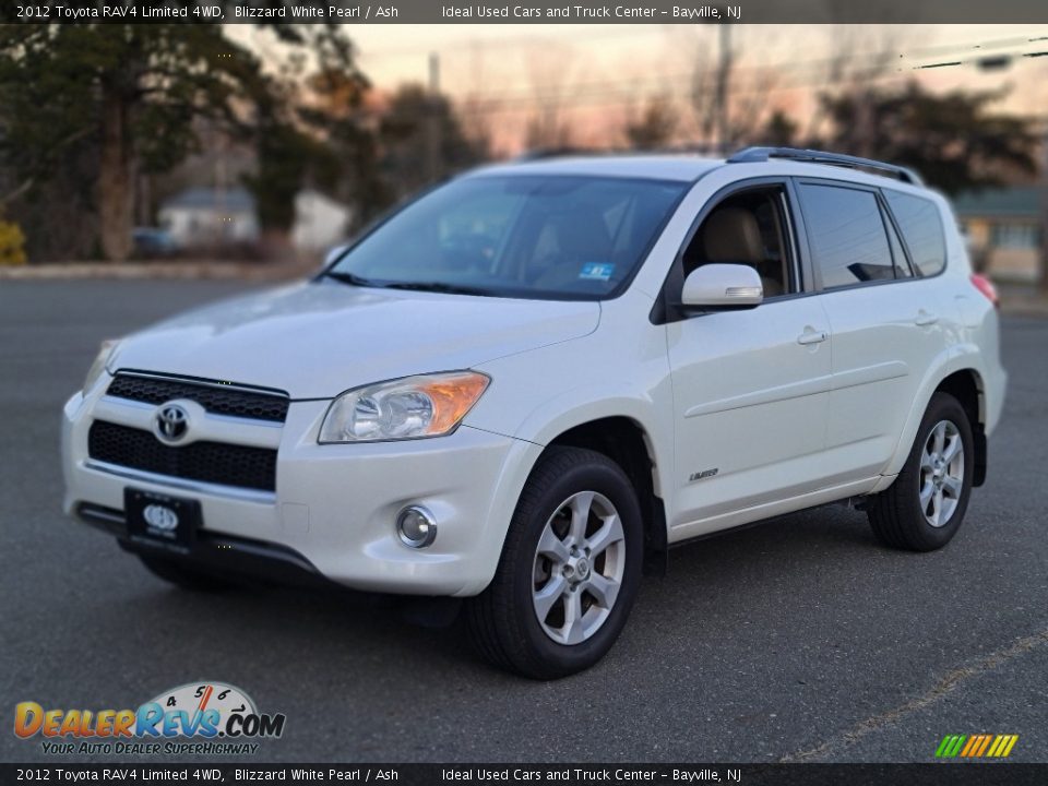 2012 Toyota RAV4 Limited 4WD Blizzard White Pearl / Ash Photo #1