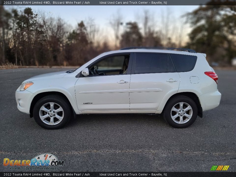 2012 Toyota RAV4 Limited 4WD Blizzard White Pearl / Ash Photo #2