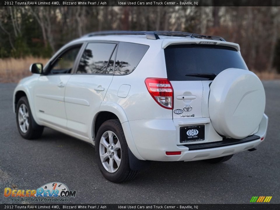 2012 Toyota RAV4 Limited 4WD Blizzard White Pearl / Ash Photo #3