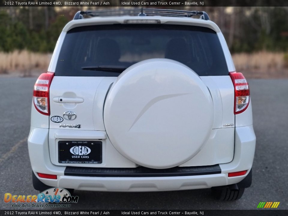 2012 Toyota RAV4 Limited 4WD Blizzard White Pearl / Ash Photo #4