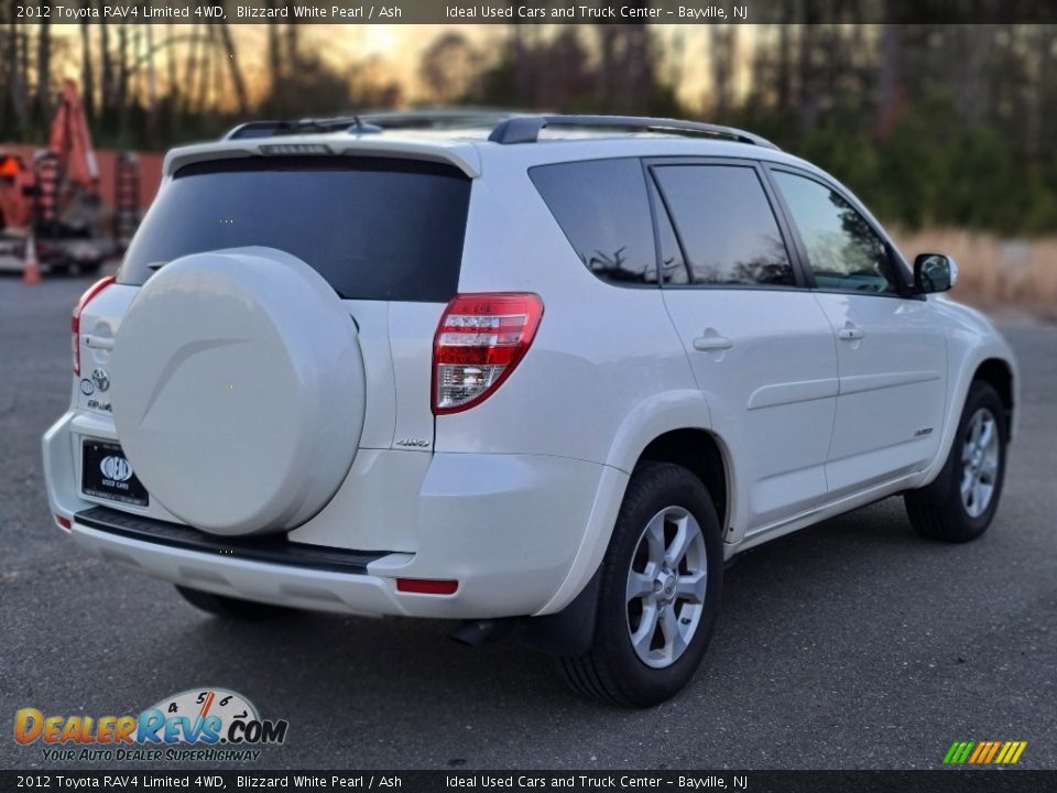 2012 Toyota RAV4 Limited 4WD Blizzard White Pearl / Ash Photo #5