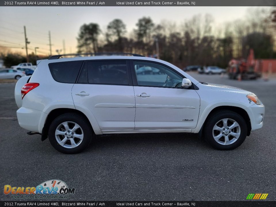 2012 Toyota RAV4 Limited 4WD Blizzard White Pearl / Ash Photo #6