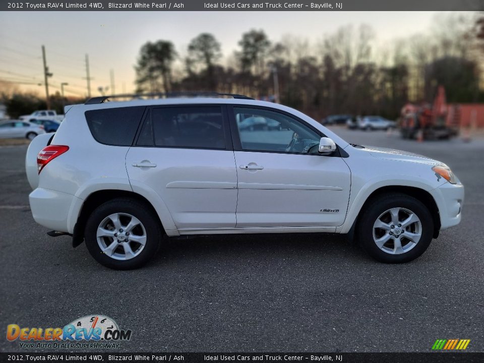 2012 Toyota RAV4 Limited 4WD Blizzard White Pearl / Ash Photo #6