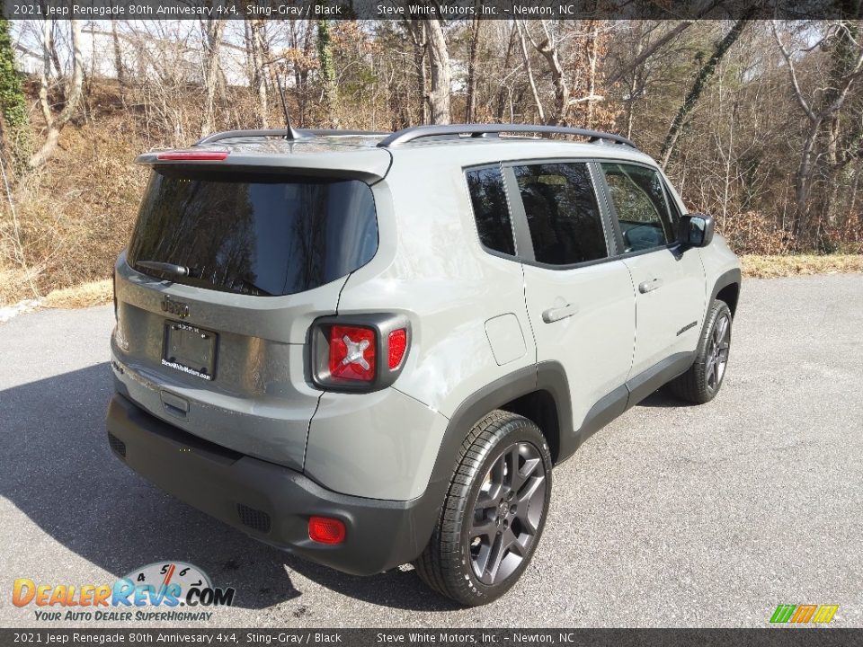 2021 Jeep Renegade 80th Annivesary 4x4 Sting-Gray / Black Photo #6