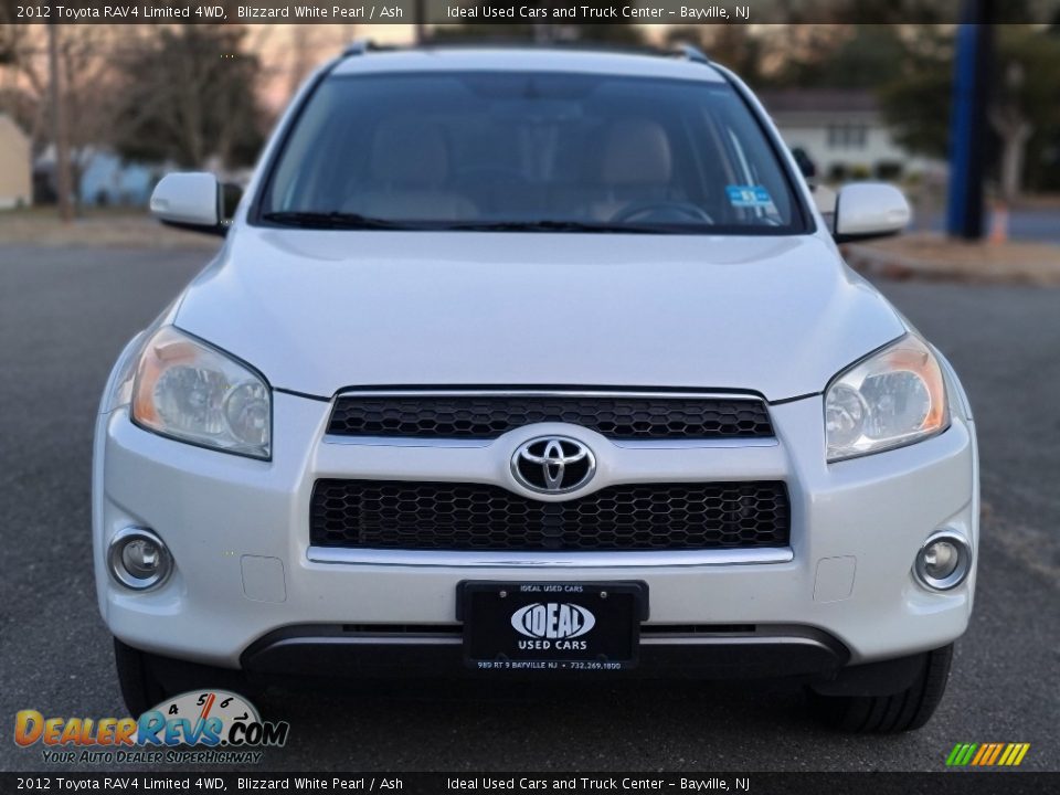 2012 Toyota RAV4 Limited 4WD Blizzard White Pearl / Ash Photo #8