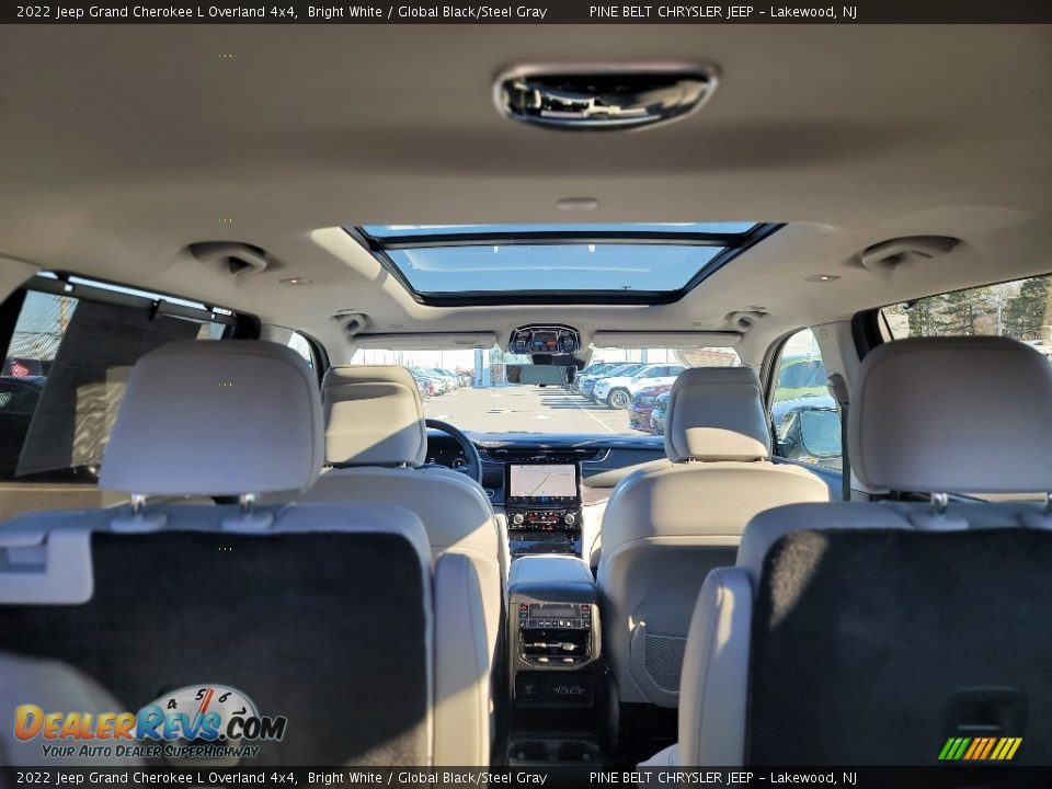 2022 Jeep Grand Cherokee L Overland 4x4 Bright White / Global Black/Steel Gray Photo #6