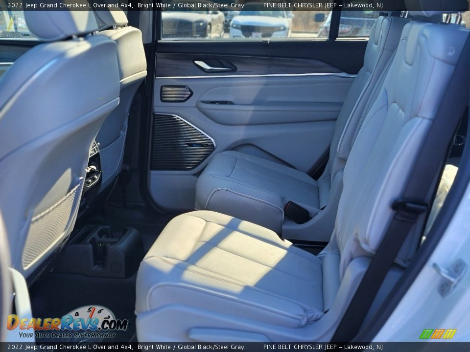 2022 Jeep Grand Cherokee L Overland 4x4 Bright White / Global Black/Steel Gray Photo #7