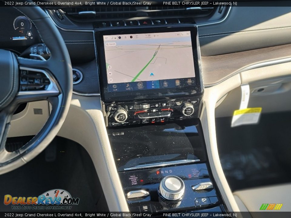 2022 Jeep Grand Cherokee L Overland 4x4 Bright White / Global Black/Steel Gray Photo #8