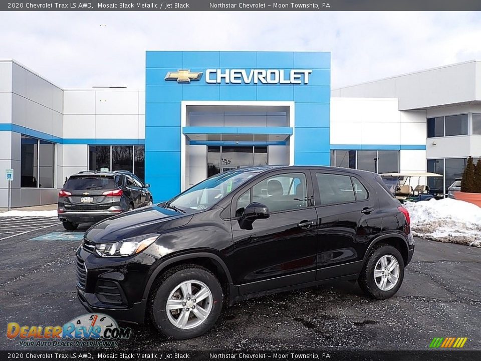 2020 Chevrolet Trax LS AWD Mosaic Black Metallic / Jet Black Photo #1