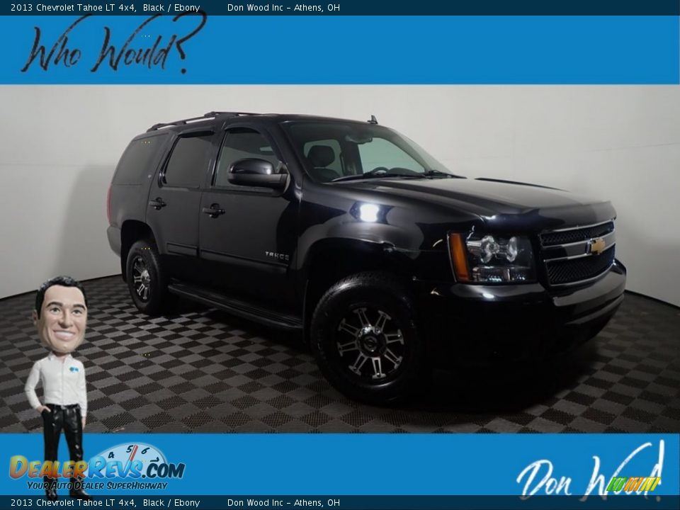 2013 Chevrolet Tahoe LT 4x4 Black / Ebony Photo #1