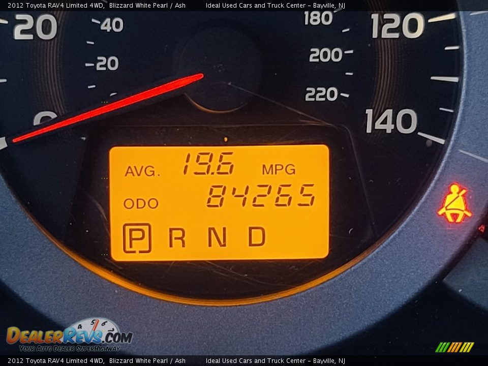 2012 Toyota RAV4 Limited 4WD Blizzard White Pearl / Ash Photo #21