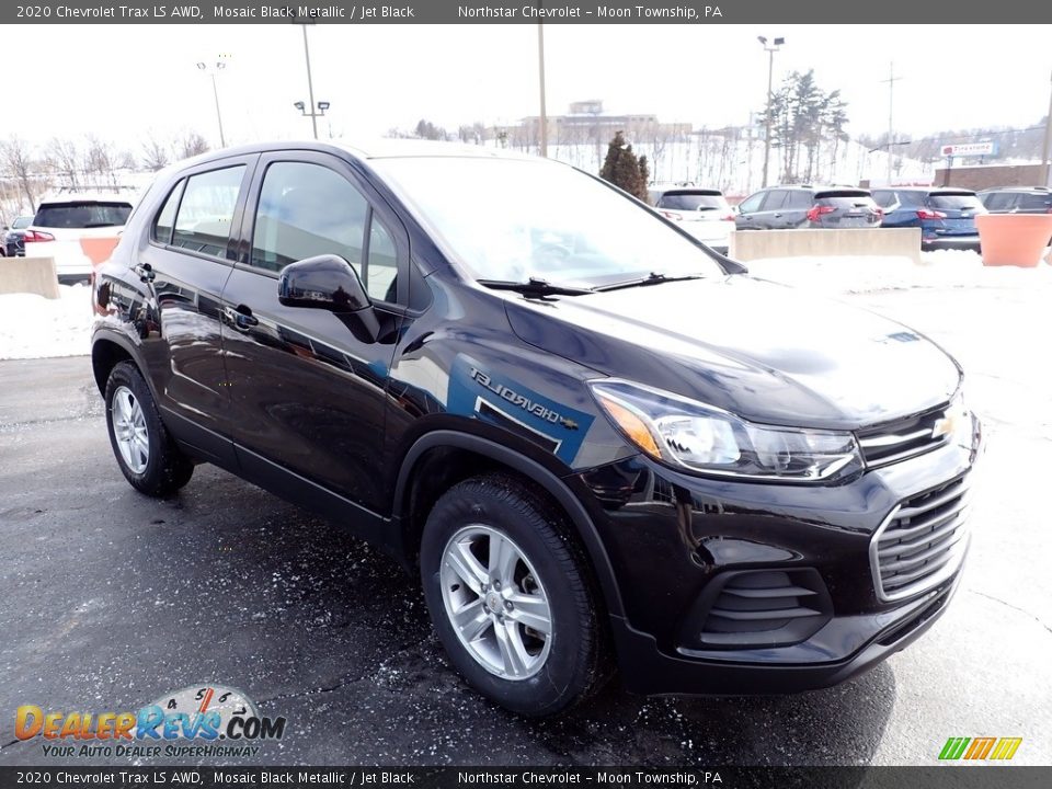 2020 Chevrolet Trax LS AWD Mosaic Black Metallic / Jet Black Photo #11