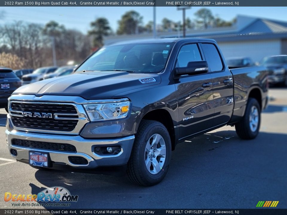 2022 Ram 1500 Big Horn Quad Cab 4x4 Granite Crystal Metallic / Black/Diesel Gray Photo #1