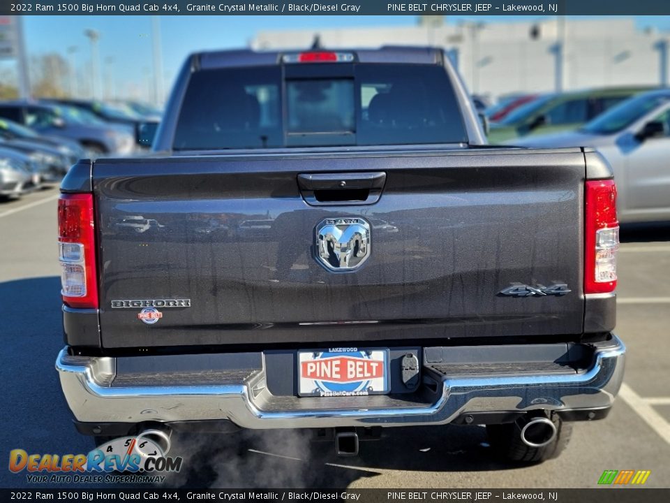 2022 Ram 1500 Big Horn Quad Cab 4x4 Granite Crystal Metallic / Black/Diesel Gray Photo #5