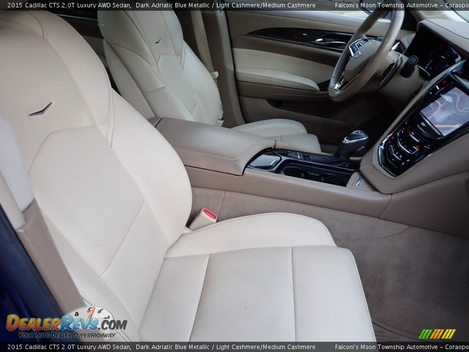 2015 Cadillac CTS 2.0T Luxury AWD Sedan Dark Adriatic Blue Metallic / Light Cashmere/Medium Cashmere Photo #11