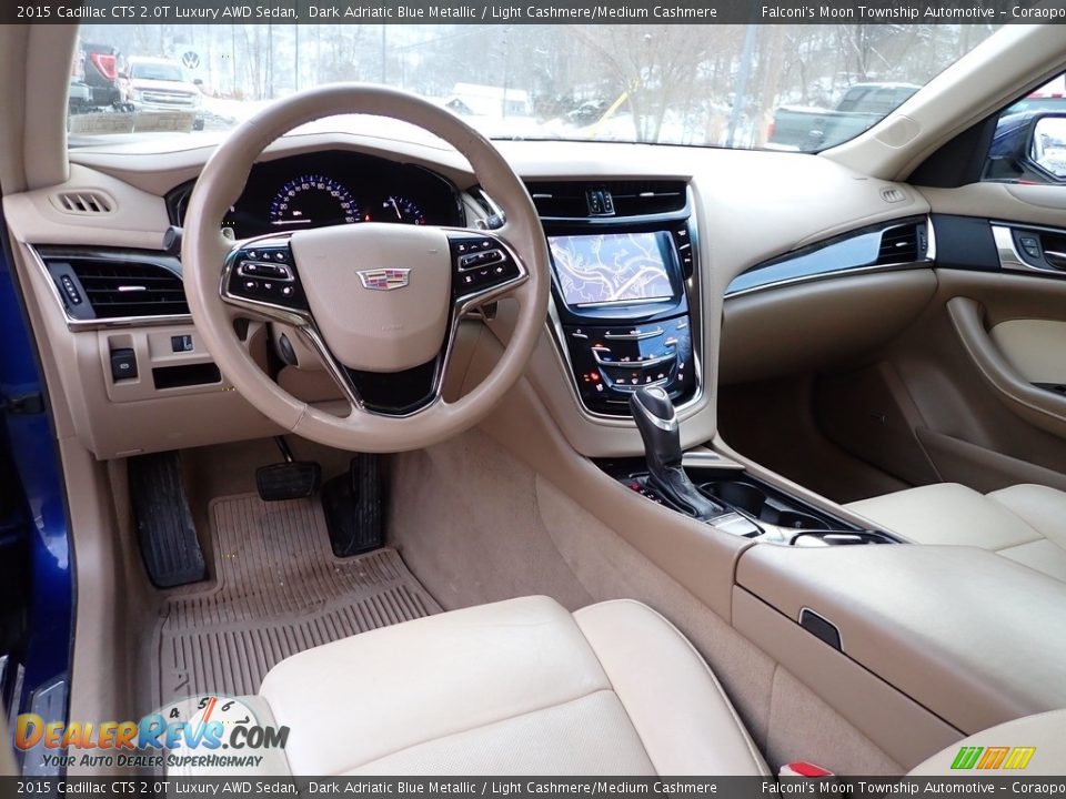 2015 Cadillac CTS 2.0T Luxury AWD Sedan Dark Adriatic Blue Metallic / Light Cashmere/Medium Cashmere Photo #18