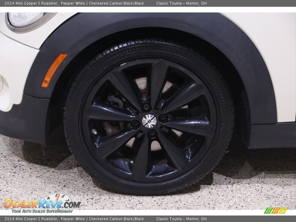 2014 Mini Cooper S Roadster Pepper White / Checkered Carbon Black/Black Photo #20