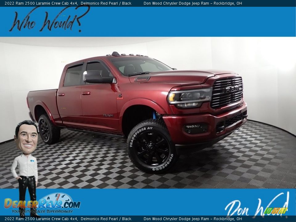 2022 Ram 2500 Laramie Crew Cab 4x4 Delmonico Red Pearl / Black Photo #1