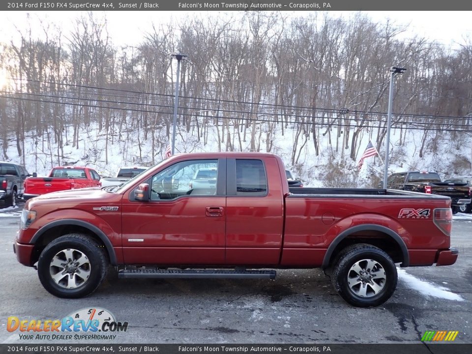 2014 Ford F150 FX4 SuperCrew 4x4 Sunset / Black Photo #5