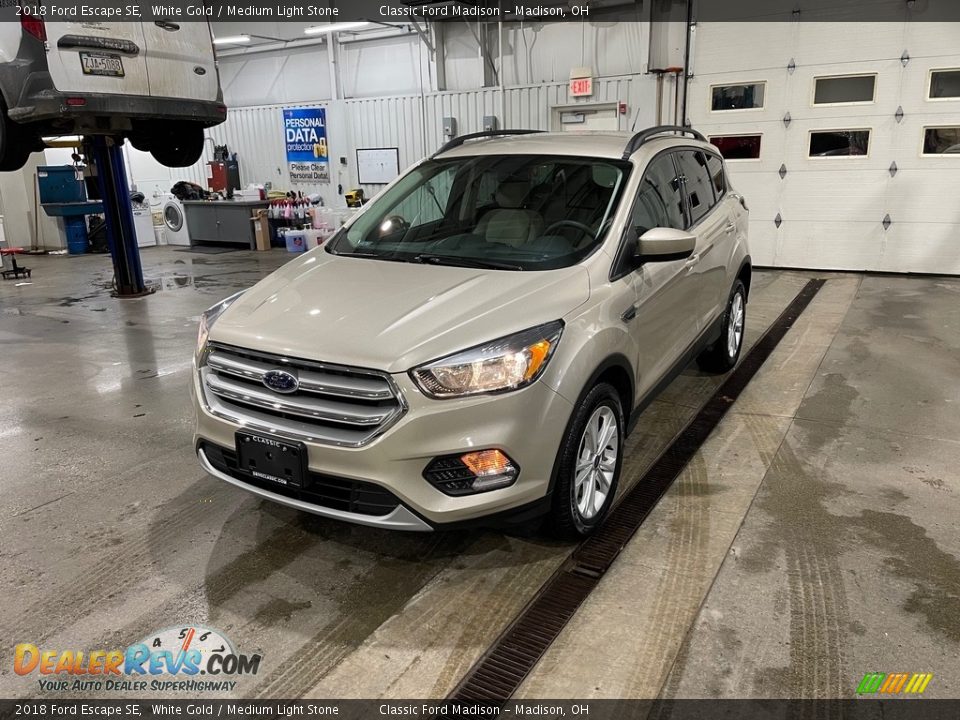 2018 Ford Escape SE White Gold / Medium Light Stone Photo #1